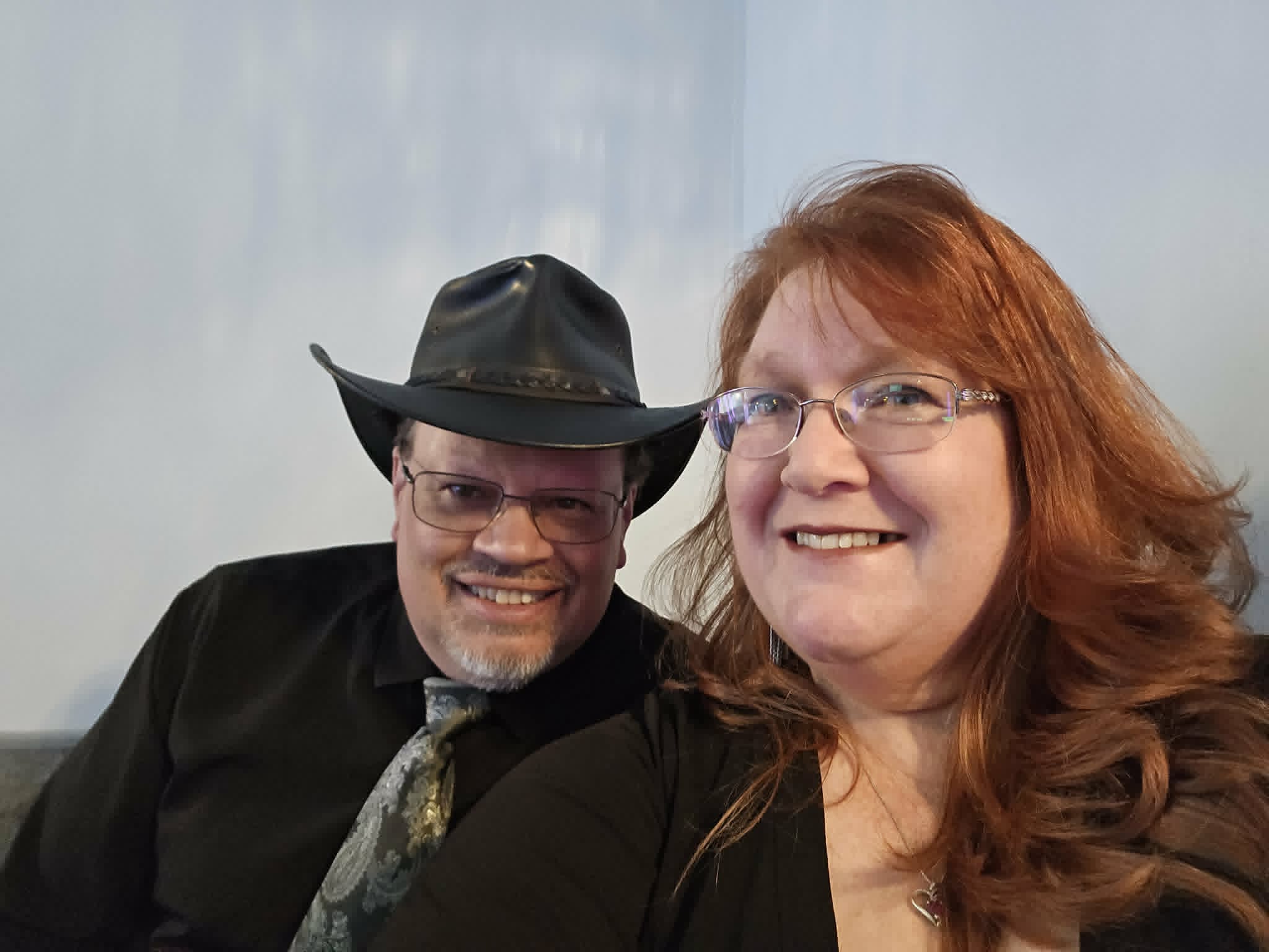 Karen Gleason and Barney together