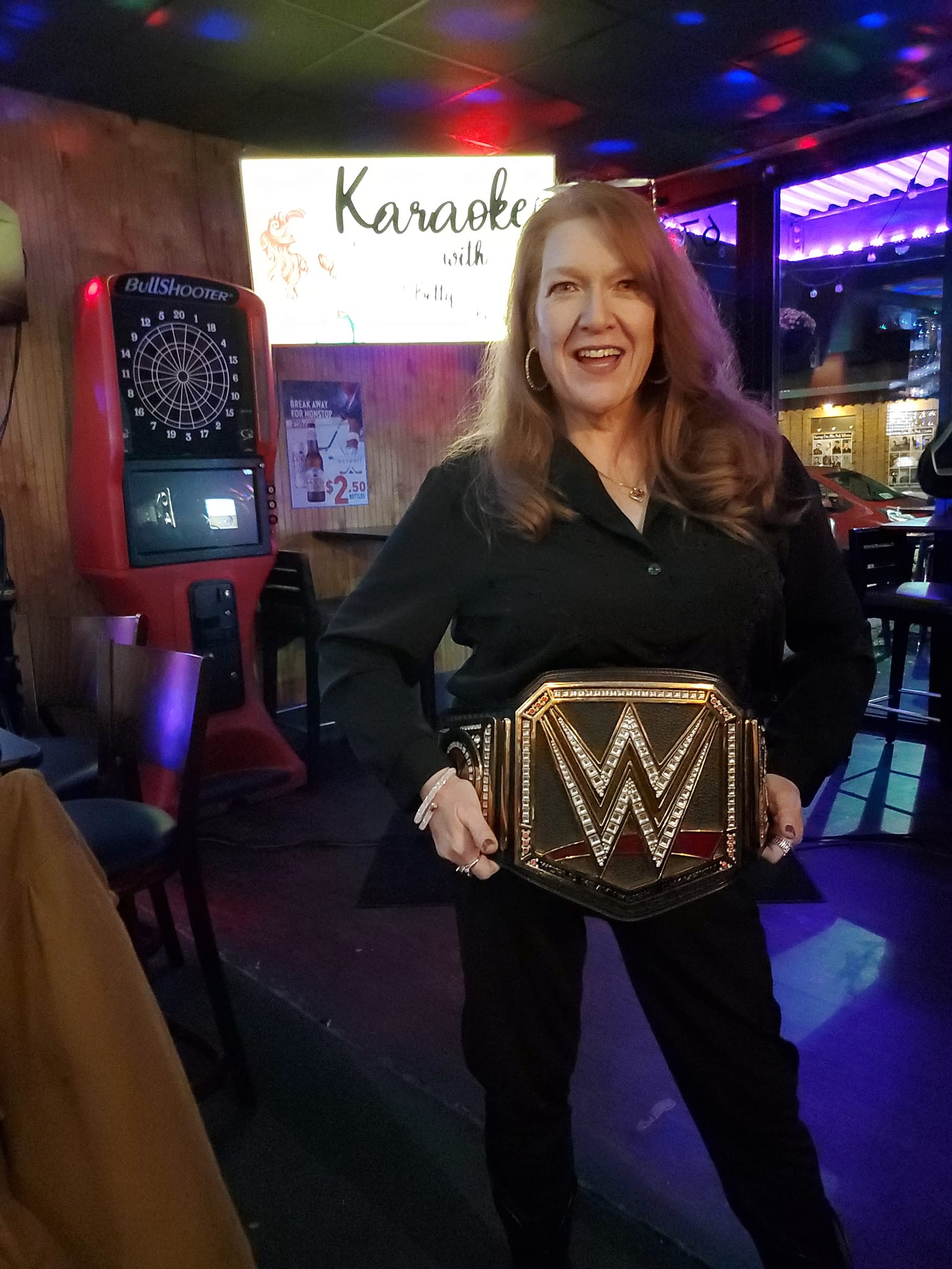 DJ Betty at a karaoke event